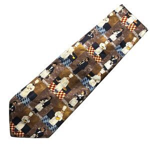 Guy Buffet Collection Bon Appétit 1985 Silk Tie